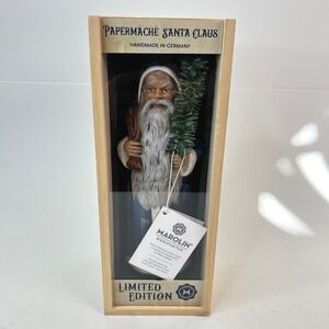 Marolin‎ Papermache Santa Claus Handmade Limited Edition Germany Christmas Decor